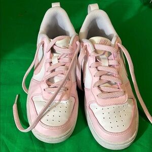Nike Pink and White Sneakers
